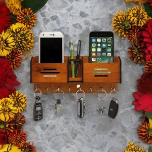 Beautiful Wooden Mobile & Key Holder